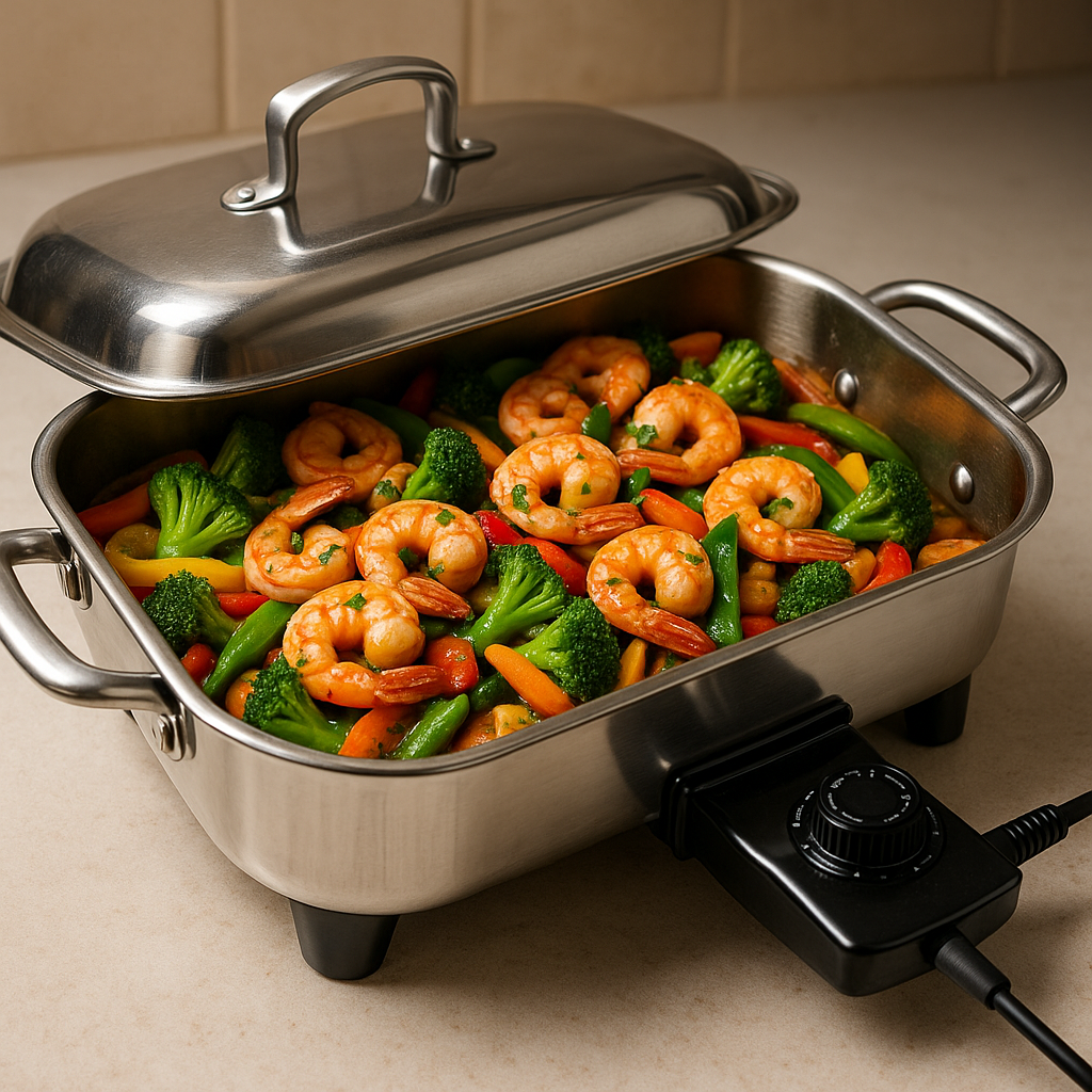 Maxam 16-Inch Stainless Steel Electric Skillet: Your Ultimate Kitchen Companion