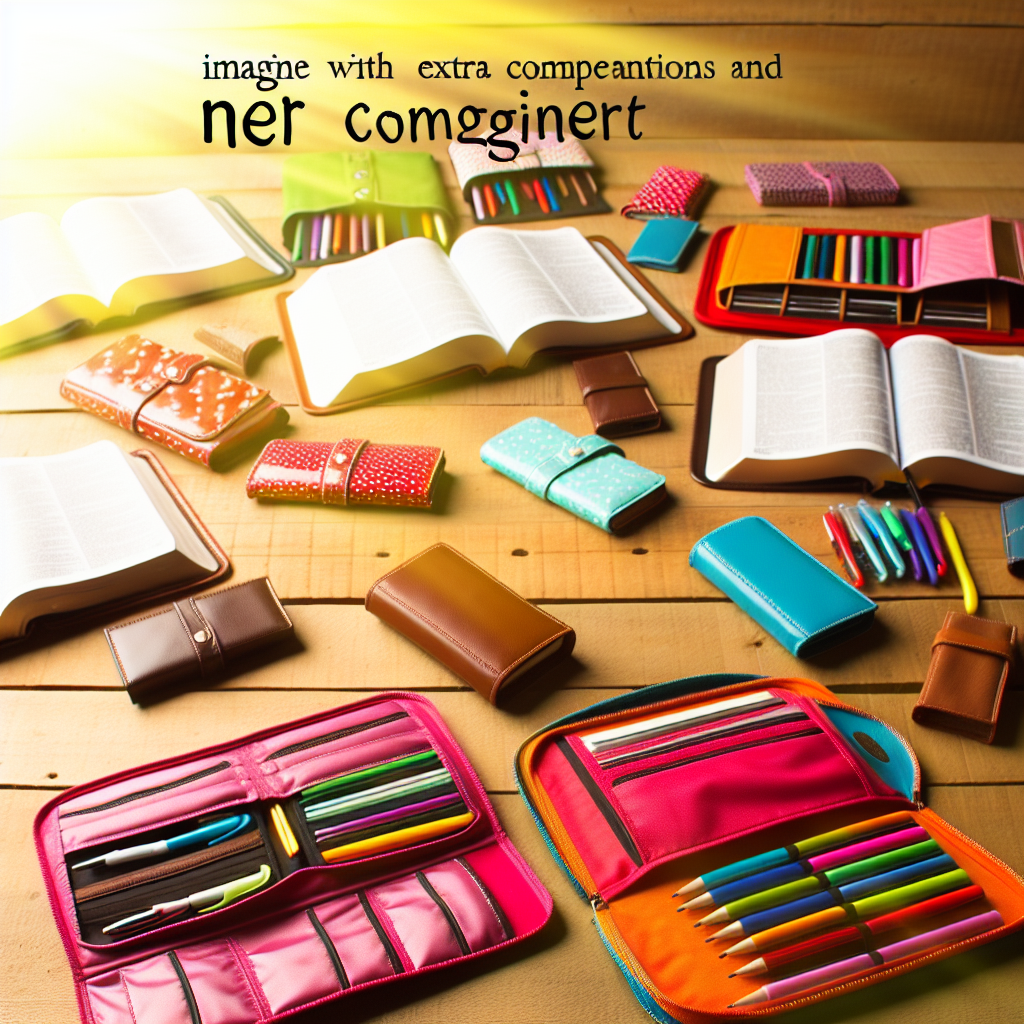 Organize Your Faith: Bible Covers with Extra Compartments and Pen Holders