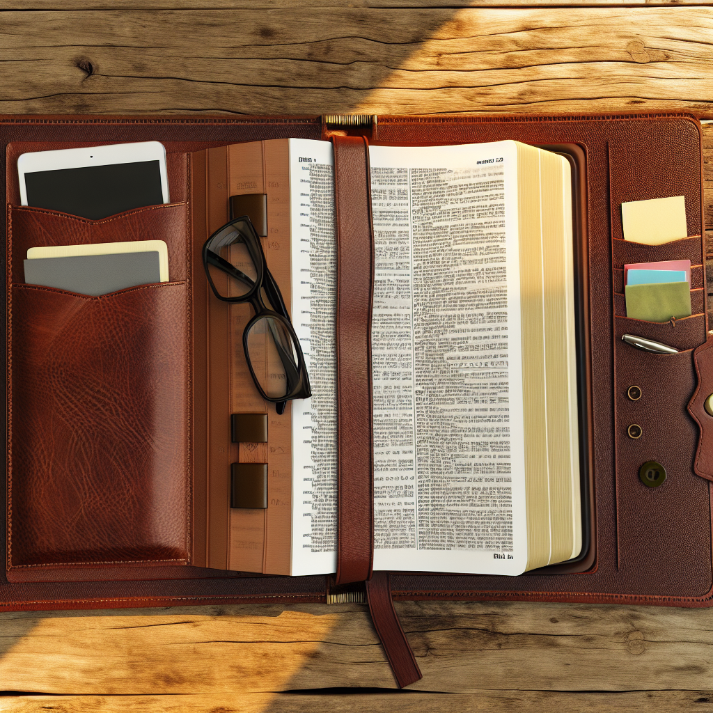 Top Benefits of Using a Leather Bible Cover with Storage