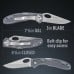 Rostfrei Lockback Knife with Gray Aluminum Handle and Laser Engraving