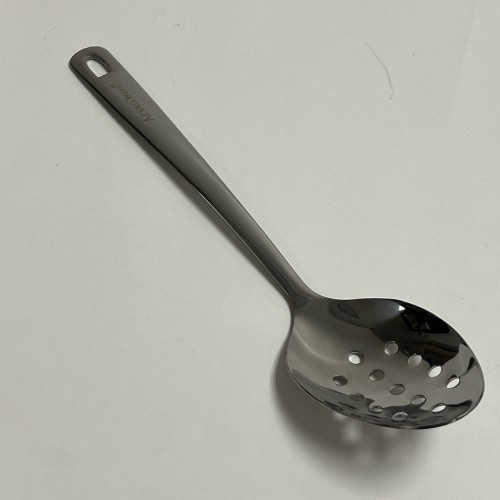 STAINLESS STEEL SLOTTED SPOON 12" LONG