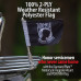 Diamond Plate Motorcycle Flagpole Mount and POW/MIA Flag