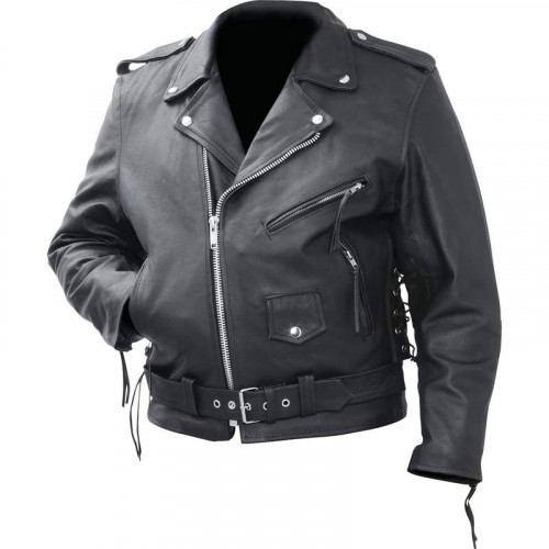 Rocky Mountain Hides Cowhide Leather Motorcycle Jacket - Large