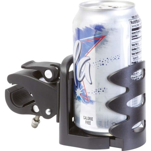 Quick Release Adjustable Drink Holder Features Rotating Mount