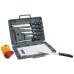 Maxam Stainless Steel Knife Set with Cutting Board and Case