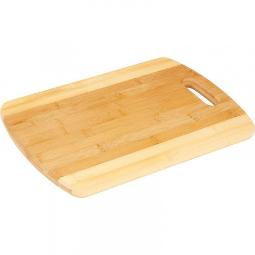 BamBoo Studio Bamboo Two-Tone Cutting Board with Hanging Handle