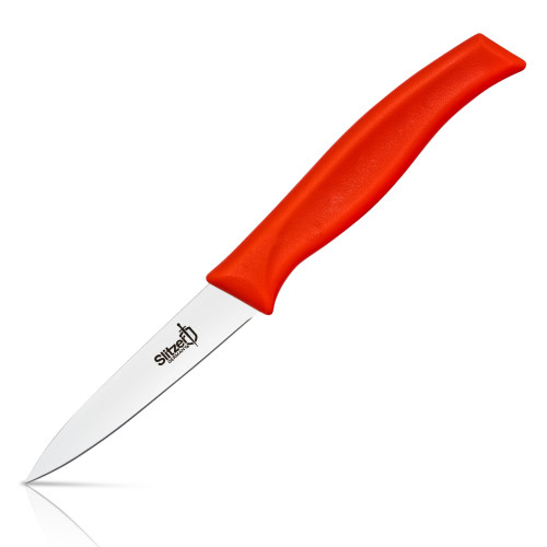 Slitzer Germany Paring Knife, German Stainless-Steel Blade, Red. - CTSZPARD