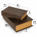 Maxam Faux Book Safe Set for Hiding and Protecting Valuables