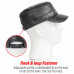 Casual Outfitters Adjustable Solid Black Lambskin Leather Cap