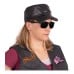 Casual Outfitters Adjustable Solid Black Lambskin Leather Cap
