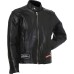 Diamond Plate Rock Design Buffalo Leather Motorcycle Jacket - Medium