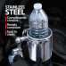 Diamond Plate Stainless Steel Motorcycle Cup Holder -