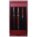 3pc Pen, Pencil and Letter Opener in a Wood and Glass Case