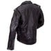 Diamond Plate Rock Design Buffalo Leather Motorcycle Jacket - L