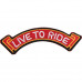 Live To Ride 42 PC Embroidered Motorcycle Patch Set