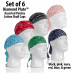 Diamond Plate 6pc Assorted Paisley Cotton Skull Cap Set