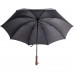 Elite Series 60" Black Auto-Open Golf Umbrella with Wood Handle