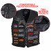 Motorcycle Vests in Buffalo Leather w. Patches - Size 2X