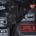 Motorcycle Vests in Buffalo Leather w. Patches - Size X-Large