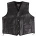 Buffalo Leather Vest with Side Laces - Size Large