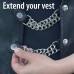 Diamond Plate 4pc Vest Extender Set  with Plain Snaps