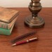 Rosewood Twist Action Executive Pen with Brass Clip and Engraving