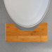 Cool Stool by MAXAM Bamboo Toilet Stool with Non-Skid Feet