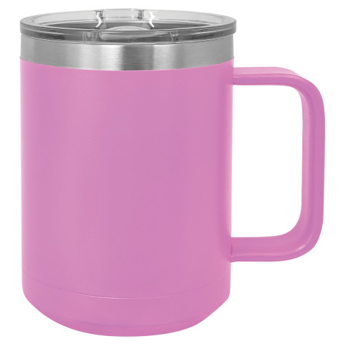 15 Ounce Lite Purple Polar Camel Stainless Steel, Double Wall Vacuum Mug 