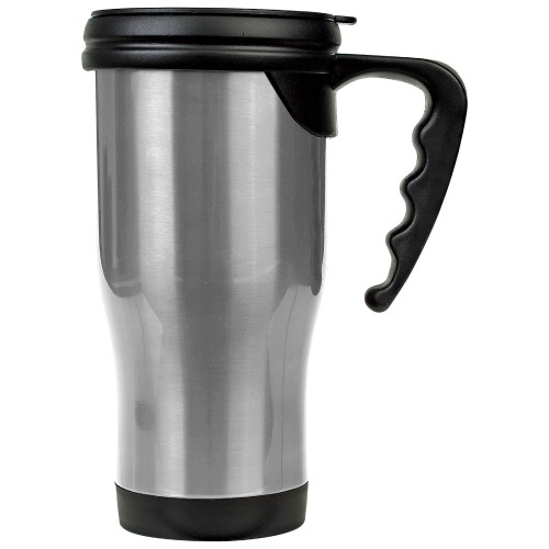 14 Ounce Stainless Steel Travel Mug with Handle [Engravable]