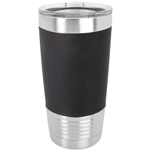 20 Ounce Stainless Steel Black Polar Camel Travel Mug with Clear Lid