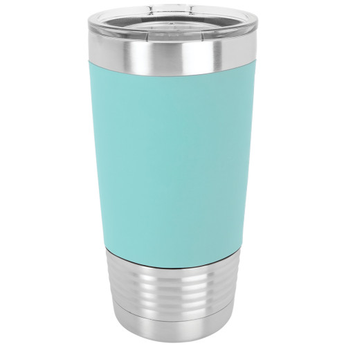 20 Ounce Stainless Steel Teal Polar Camel Travel Mug with Clear Lid