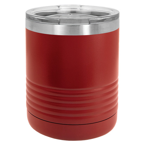 10 Ounce Stainless Steel Maroon Polar Camel Travel Mug with Lid