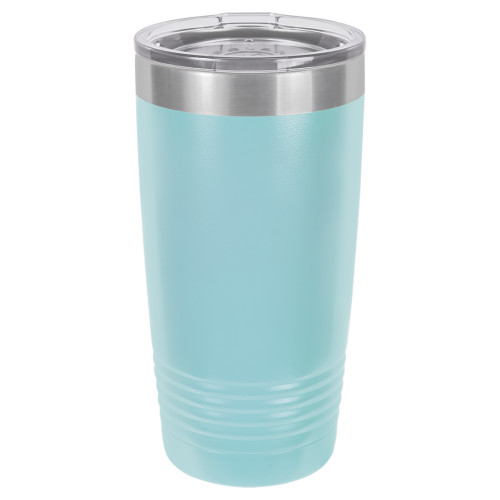 20 Ounce Stainless Steel Lite Blue Polar Camel Tumblers with Lid