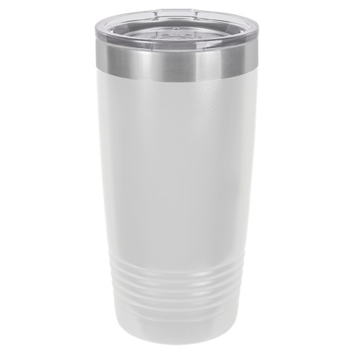 20 Ounce Stainless Steel White Polar Camel Tumblers with Lid