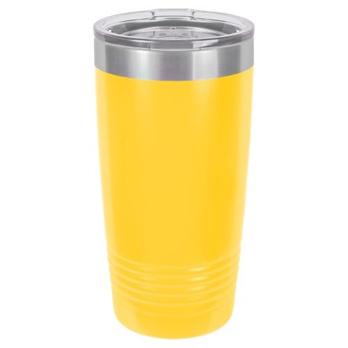 20 Ounce Stainless Steel Yellow Polar Camel Tumblers with Lid