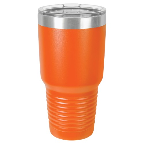 30 Ounce Stainless Steel Orange Polar Camel Tumblers with Lid