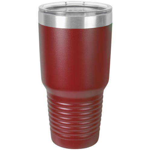 30 Ounce Stainless Steel Maroon Polar Camel Tumblers with Lid