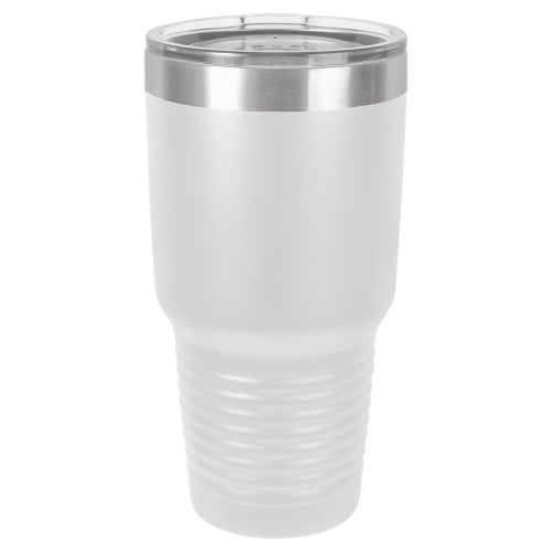 30 Ounce Stainless Steel White Polar Camel Tumblers with Lid