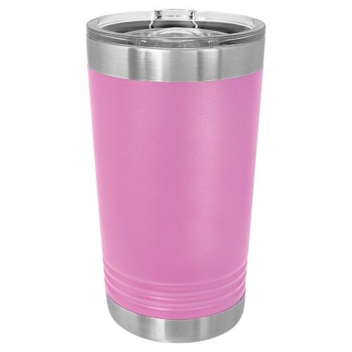 16 Ounce Stainless Steel Lite Purple Polar Camel Pint with Slider Lid