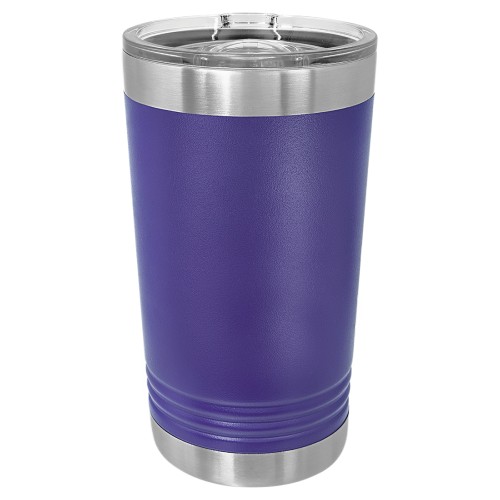 16 Ounce Stainless Steel Purple Polar Camel Pint with Slider Lid