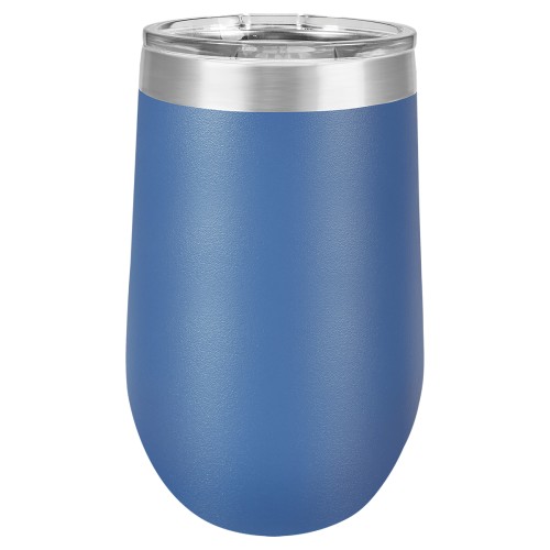 16 Ounce Stainless Steel Royal Blue Polar Camel Stemless Tumblers