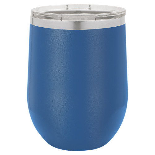 12 Ounce Stainless Steel Royal Blue Polar Camel Stemless Wine Tumbler