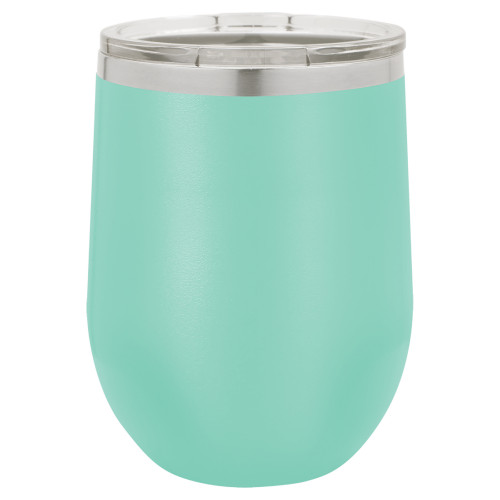 12 Ounce Stainless Steel Teal Polar Camel Stemless Wine Tumbler