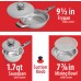 Chef's Secret 12pc 9-Ply Heavy-Gauge Stainless Steel Cookware Set