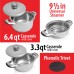 Chef's Secret 12pc 9-Ply Heavy-Gauge Stainless Steel Cookware Set
