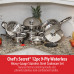 Chef's Secret 12pc 9-Ply Heavy-Gauge Stainless Steel Cookware Set