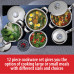 Chef's Secret 12pc 9-Ply Heavy-Gauge Stainless Steel Cookware Set