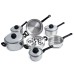 Maxam 17pc Stainless Steel Steam Control Cookware Set