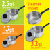 Maxam 17pc Stainless Steel Steam Control Cookware Set