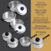 Maxam 17pc Stainless Steel Steam Control Cookware Set